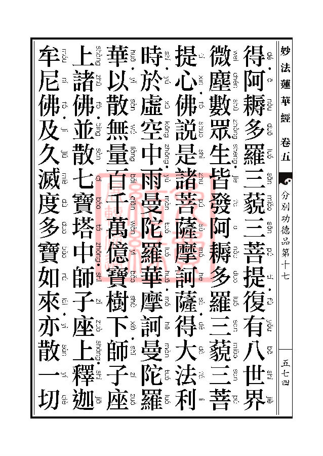 妙法莲华经：分别功德品第十七