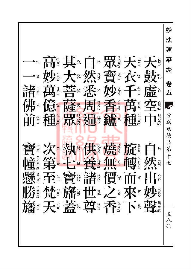 妙法莲华经：分别功德品第十七