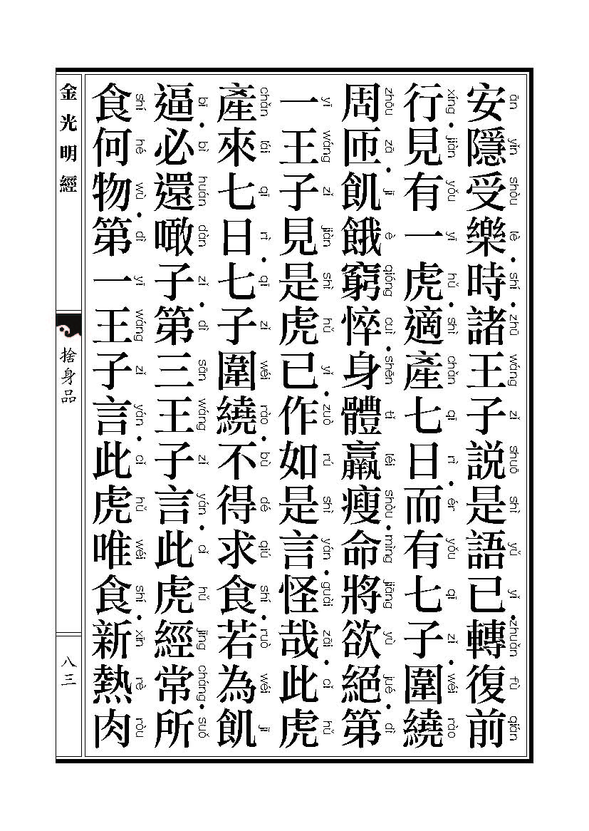 「金光明经」《金光明经》:舍身品 「金光明经」《金光明经》:舍身品