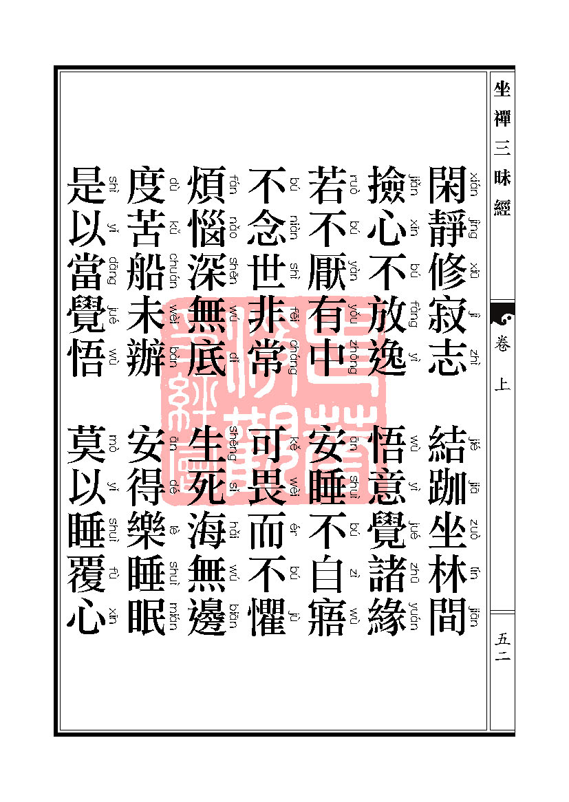 坐禅三昧经卷上 坐禅三昧经卷上