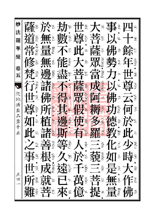 妙法莲华经：从地涌出品第十五