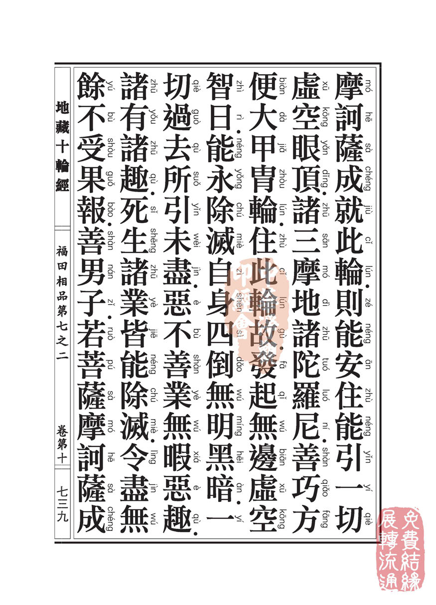 「佛学」地藏十轮经:福田相品第七之二 「佛学」地藏十轮经:福田相品第七之二