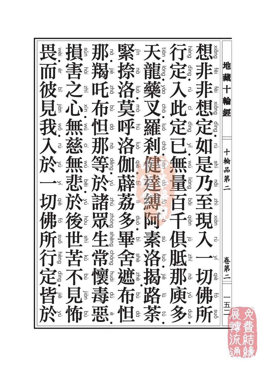 地藏十轮经:十轮品第二 地藏十轮经:十轮品第二