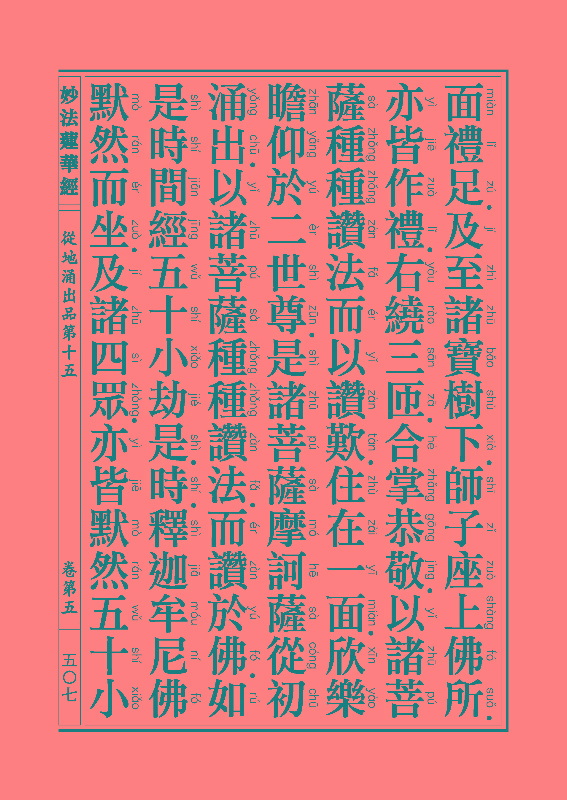 《妙法莲华经》:从地涌出品 《妙法莲华经》:从地涌出品