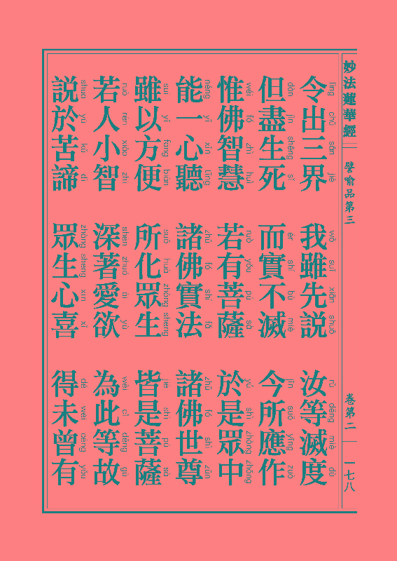 妙法莲华经譬喻品 妙法莲华经譬喻品