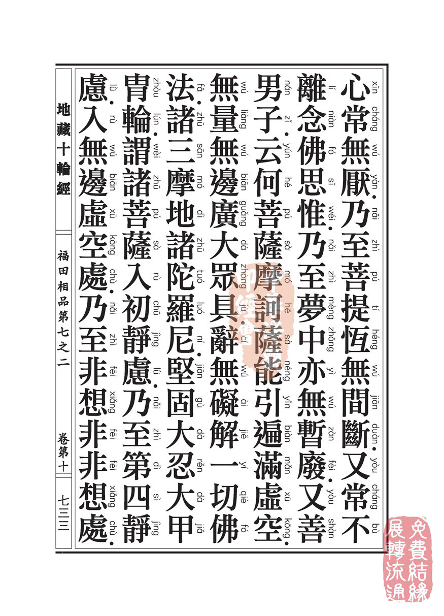 「佛学」地藏十轮经:福田相品第七之二 「佛学」地藏十轮经:福田相品第七之二