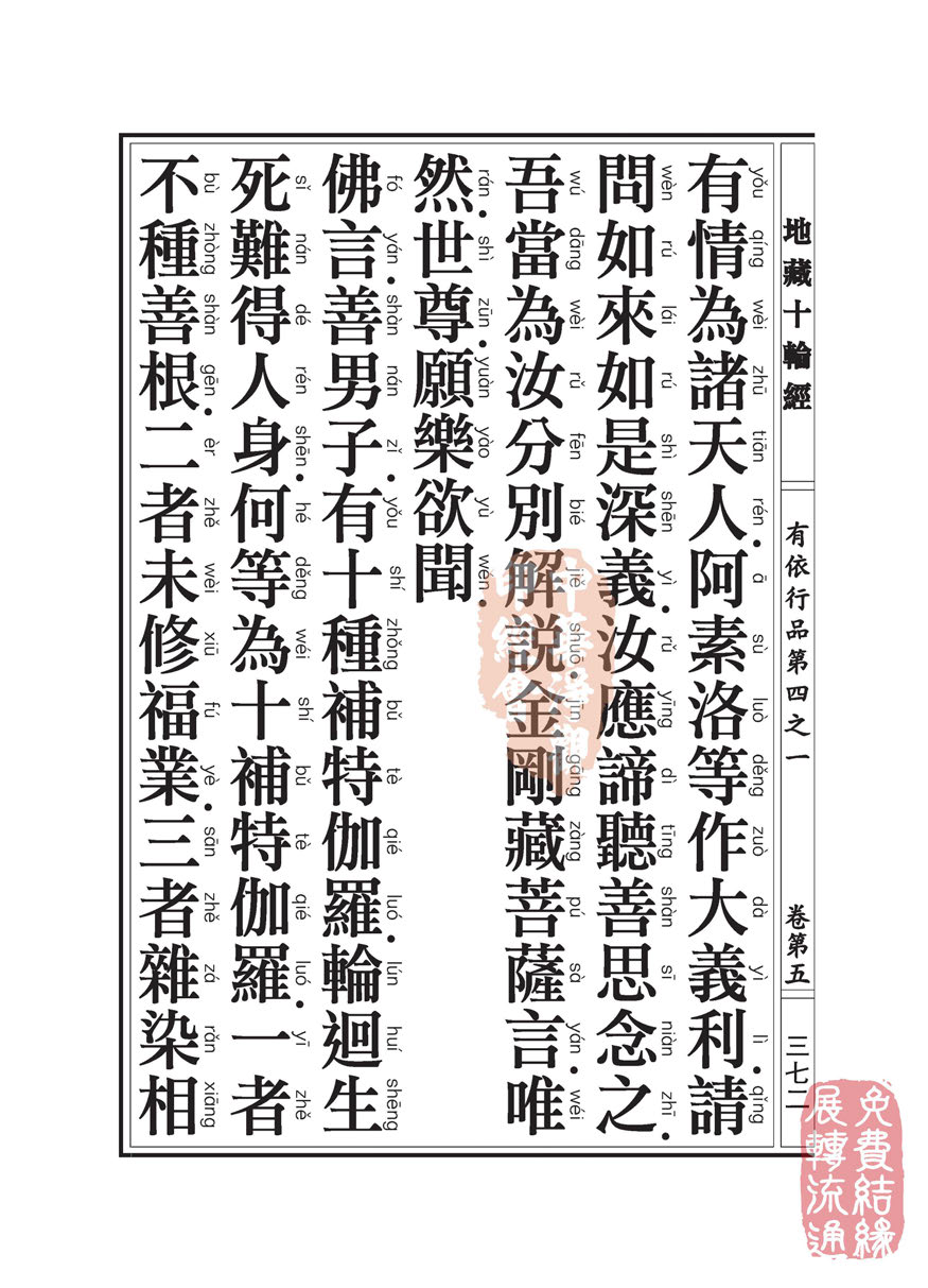 「佛学」地藏十轮经:有依行品第四之一 「佛学」地藏十轮经:有依行品第四之一