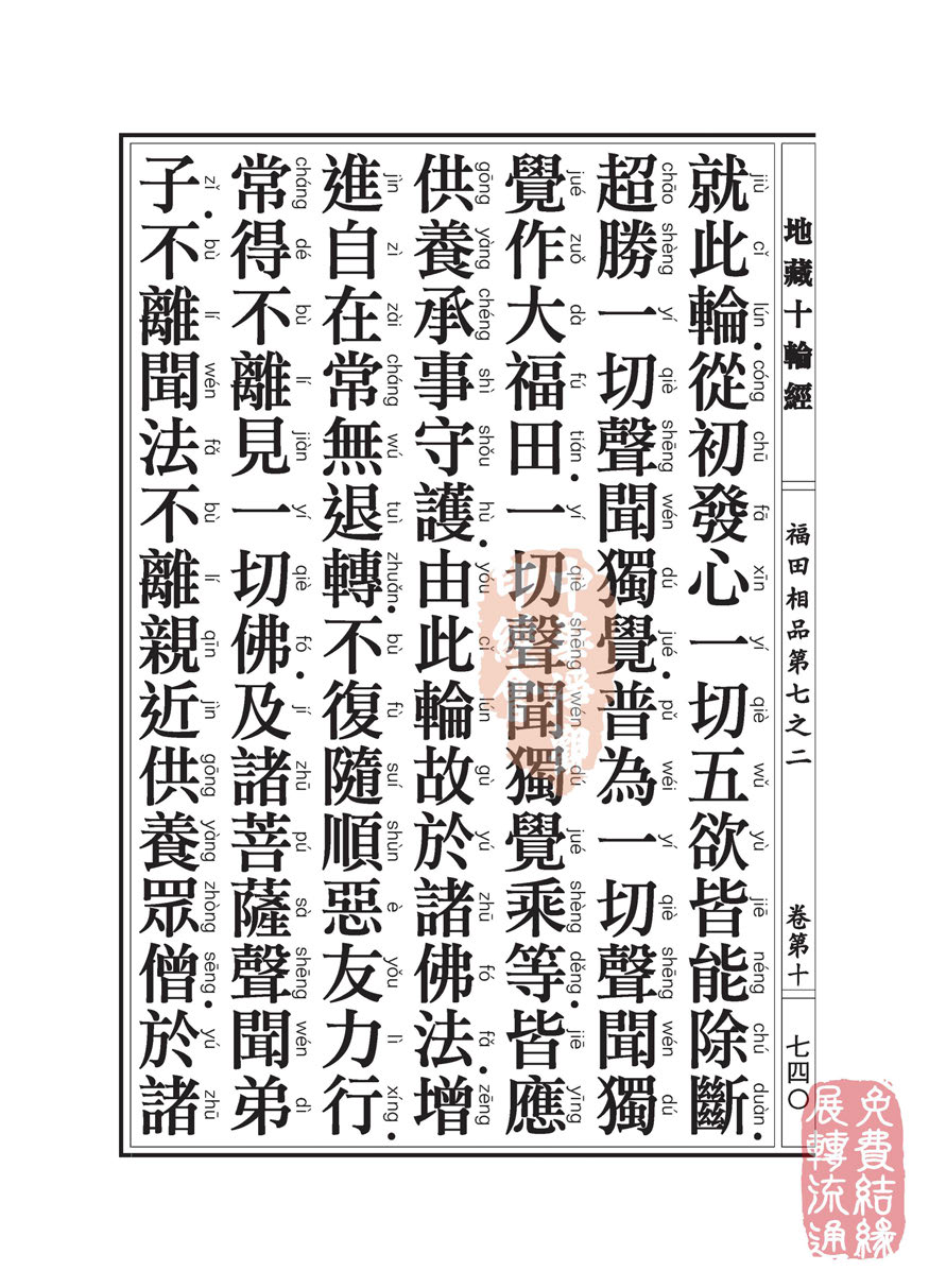 「佛学」地藏十轮经:福田相品第七之二 「佛学」地藏十轮经:福田相品第七之二