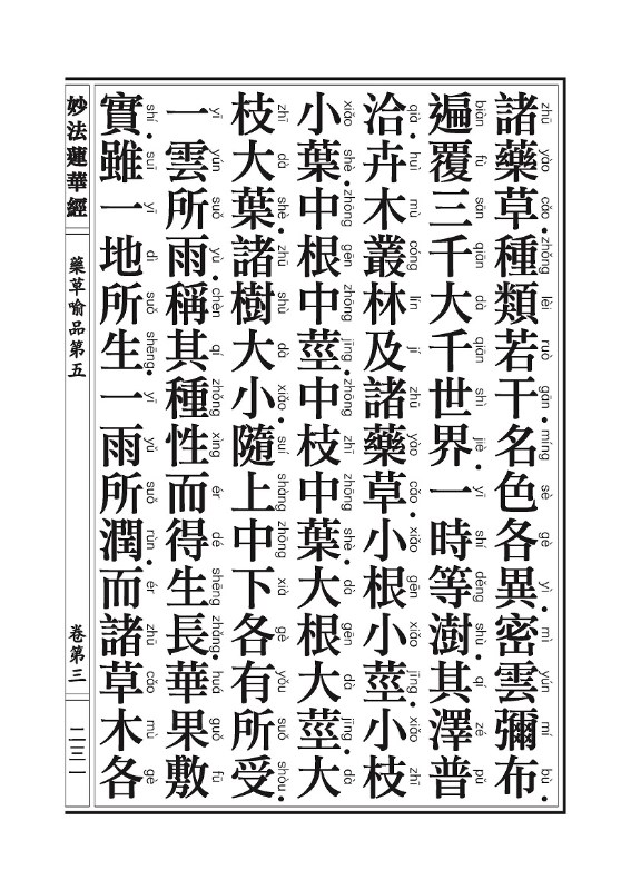 《妙法莲华经》:药草喻品 《妙法莲华经》:药草喻品