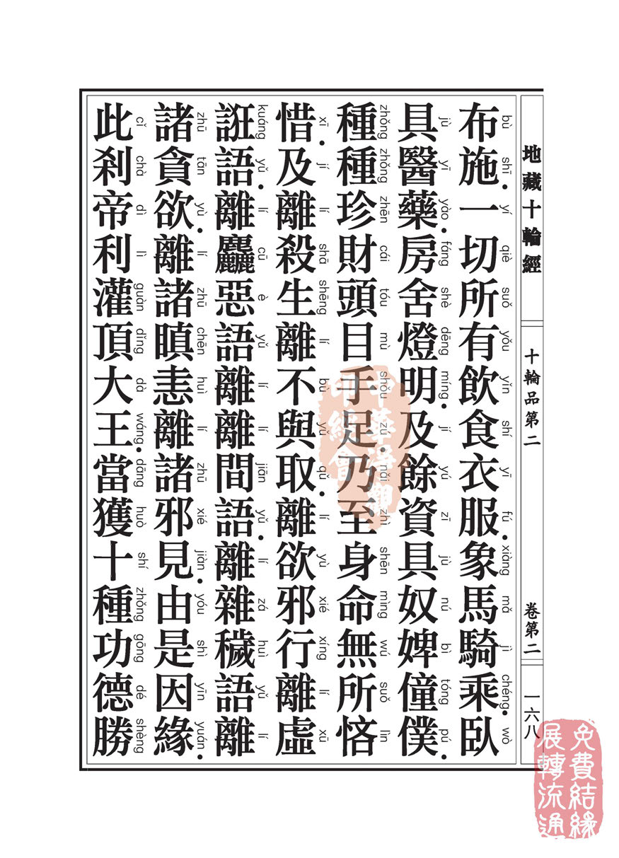 地藏十轮经:十轮品第二 地藏十轮经:十轮品第二