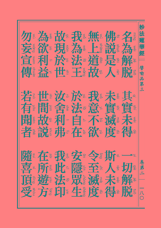 妙法莲华经譬喻品 妙法莲华经譬喻品