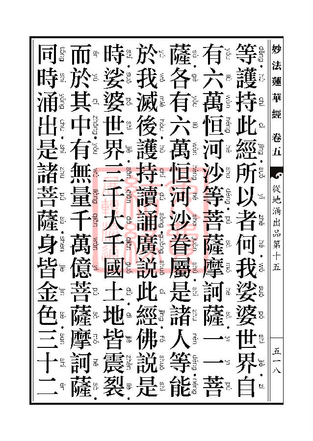 妙法莲华经：从地涌出品第十五