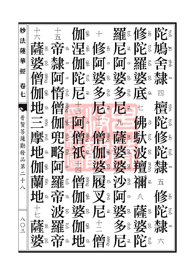 妙法莲华经:普贤菩萨劝发品第二十八 妙法莲华经:普贤菩萨劝发品第二十八