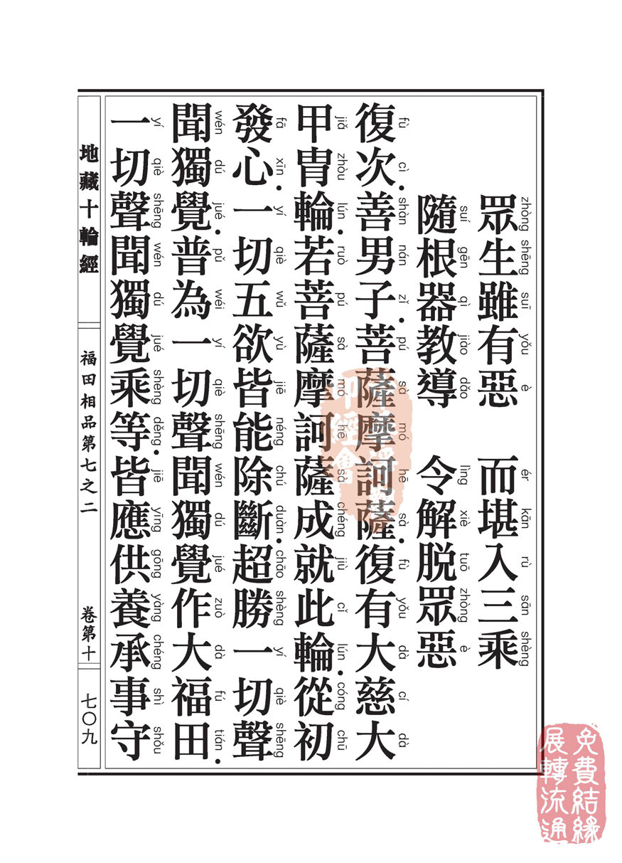 「佛学」地藏十轮经:福田相品第七之二 「佛学」地藏十轮经:福田相品第七之二