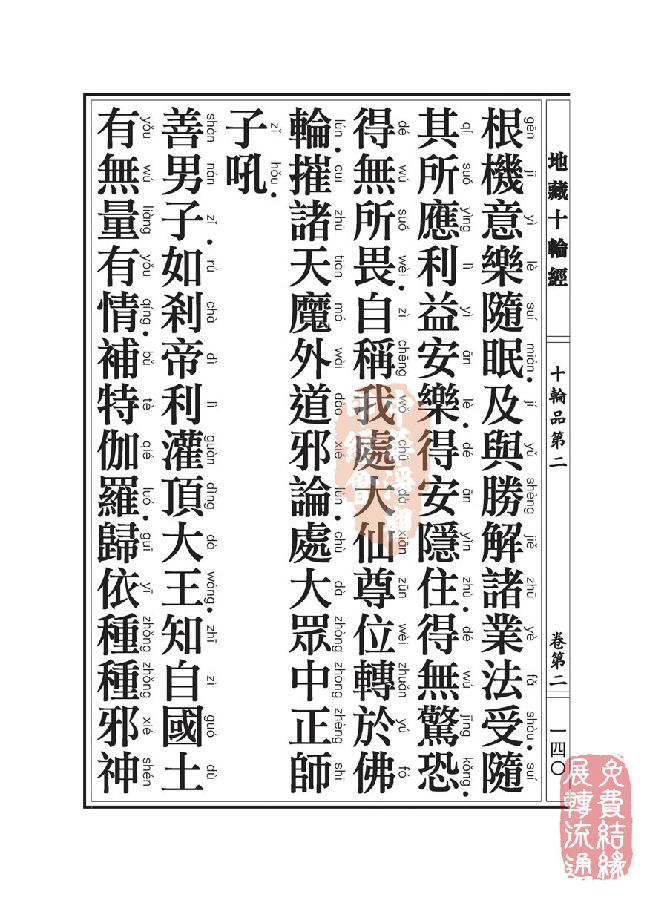 地藏十轮经:十轮品第二 地藏十轮经:十轮品第二