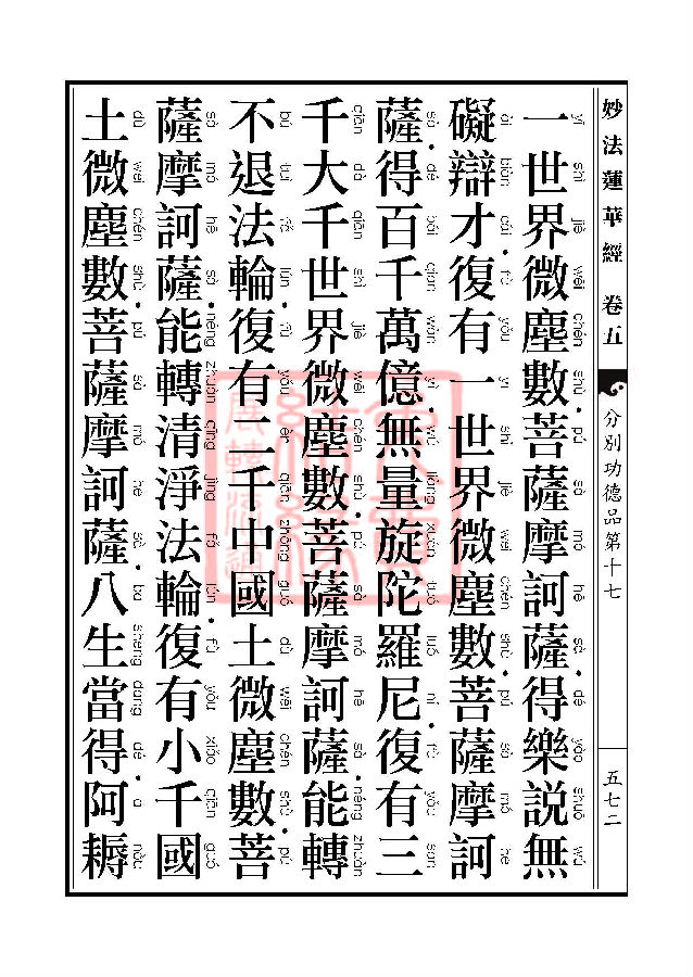妙法莲华经：分别功德品第十七