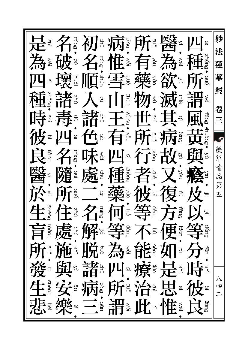 「妙法莲华经」《妙法莲华经》药草喻品 「妙法莲华经」《妙法莲华经》药草喻品