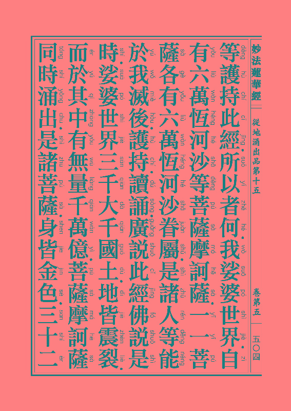 《妙法莲华经》:从地涌出品 《妙法莲华经》:从地涌出品