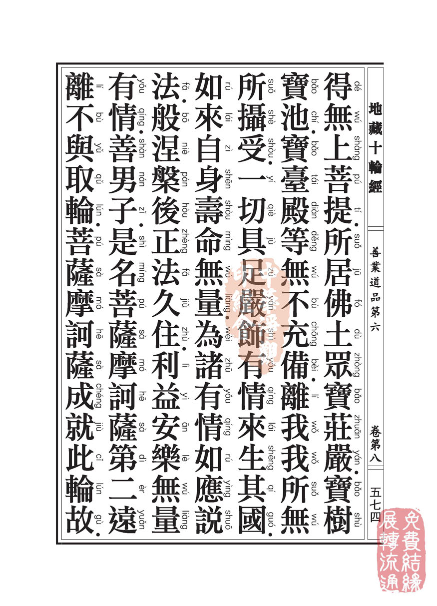地藏十轮经:善业道品第六之一 地藏十轮经:善业道品第六之一