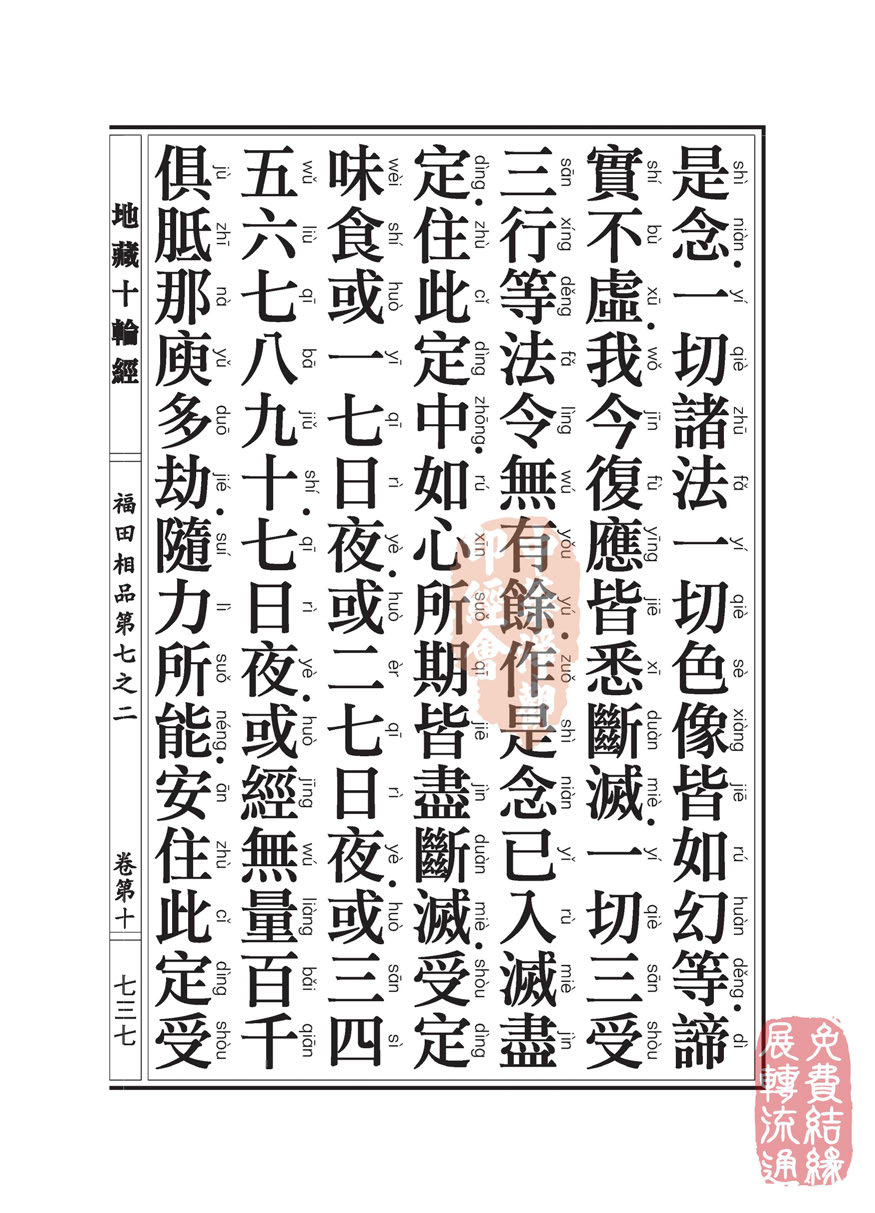「佛学」地藏十轮经:福田相品第七之二 「佛学」地藏十轮经:福田相品第七之二