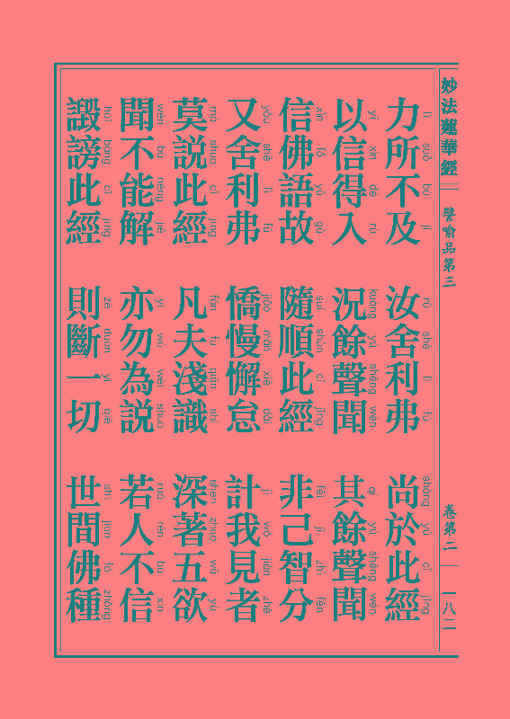 妙法莲华经譬喻品 妙法莲华经譬喻品