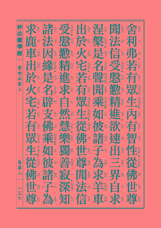 妙法莲华经譬喻品 妙法莲华经譬喻品