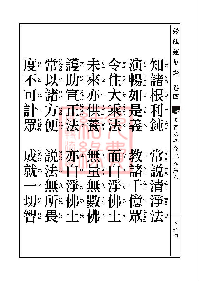 「妙法莲华经」妙法莲华经：五百弟子授记品授学无学人记品