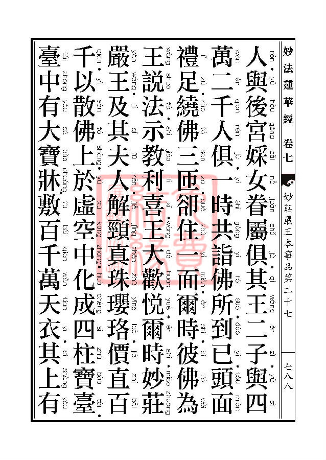 妙法莲华经:妙庄严王本事品第二十七 妙法莲华经:妙庄严王本事品第二十七