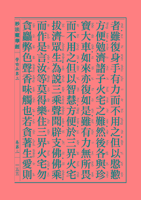 妙法莲华经譬喻品 妙法莲华经譬喻品