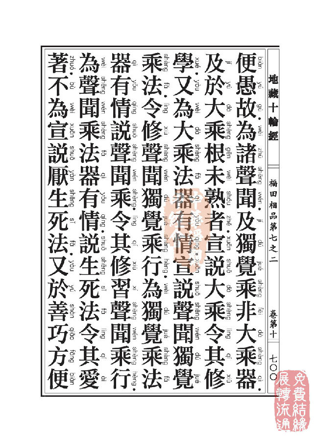 地藏十轮经:福田相品第七之二 地藏十轮经:福田相品第七之二