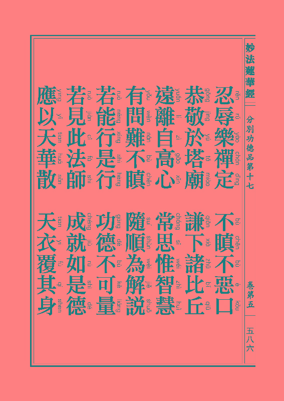 《妙法莲华经》:分别功德品 《妙法莲华经》:分别功德品