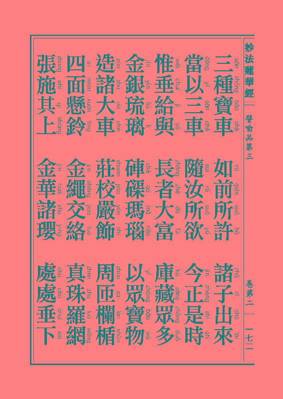 妙法莲华经譬喻品 妙法莲华经譬喻品