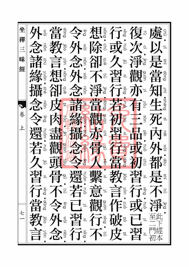 坐禅三昧经卷上 坐禅三昧经卷上