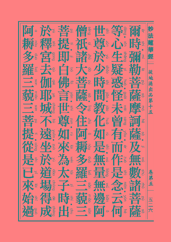 《妙法莲华经》:从地涌出品 《妙法莲华经》:从地涌出品