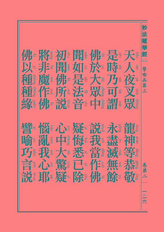 妙法莲华经譬喻品 妙法莲华经譬喻品
