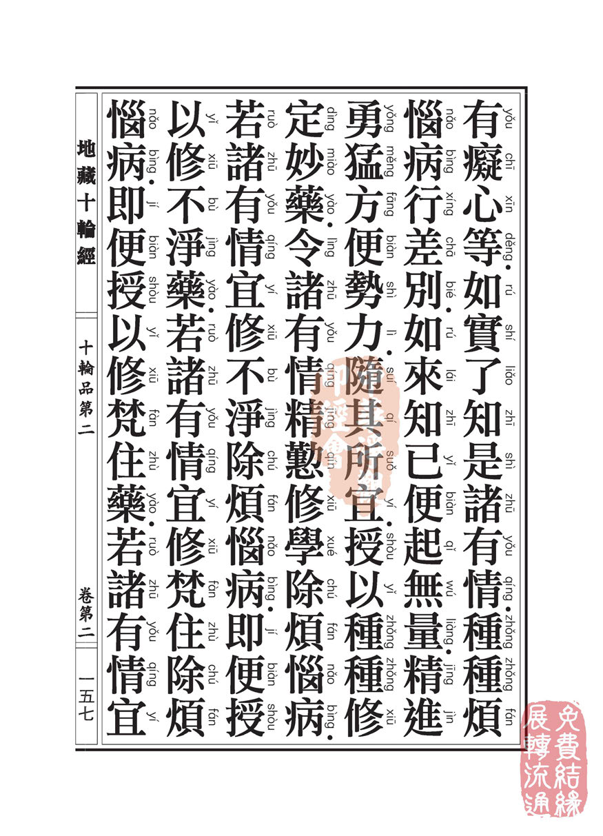 地藏十轮经:十轮品第二 地藏十轮经:十轮品第二