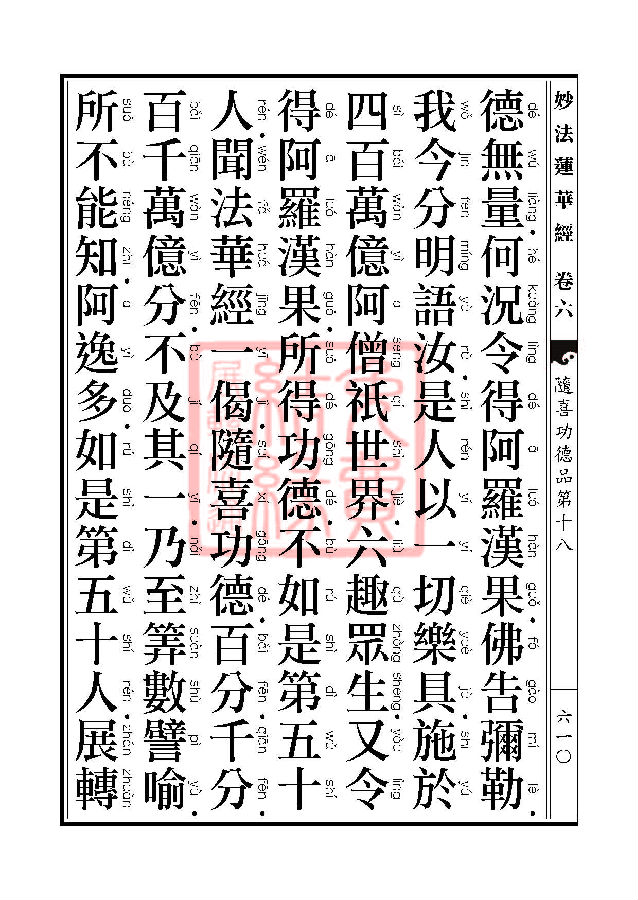 妙法莲华经:随喜功德品第十八 妙法莲华经:随喜功德品第十八