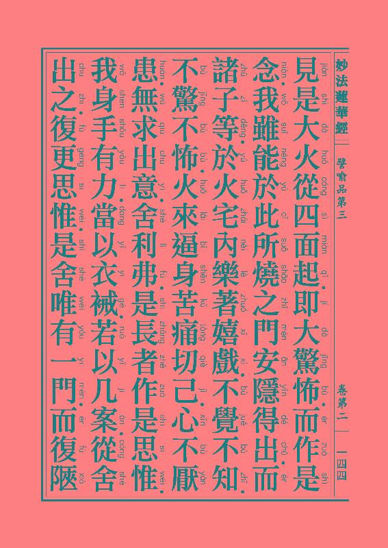 妙法莲华经譬喻品 妙法莲华经譬喻品