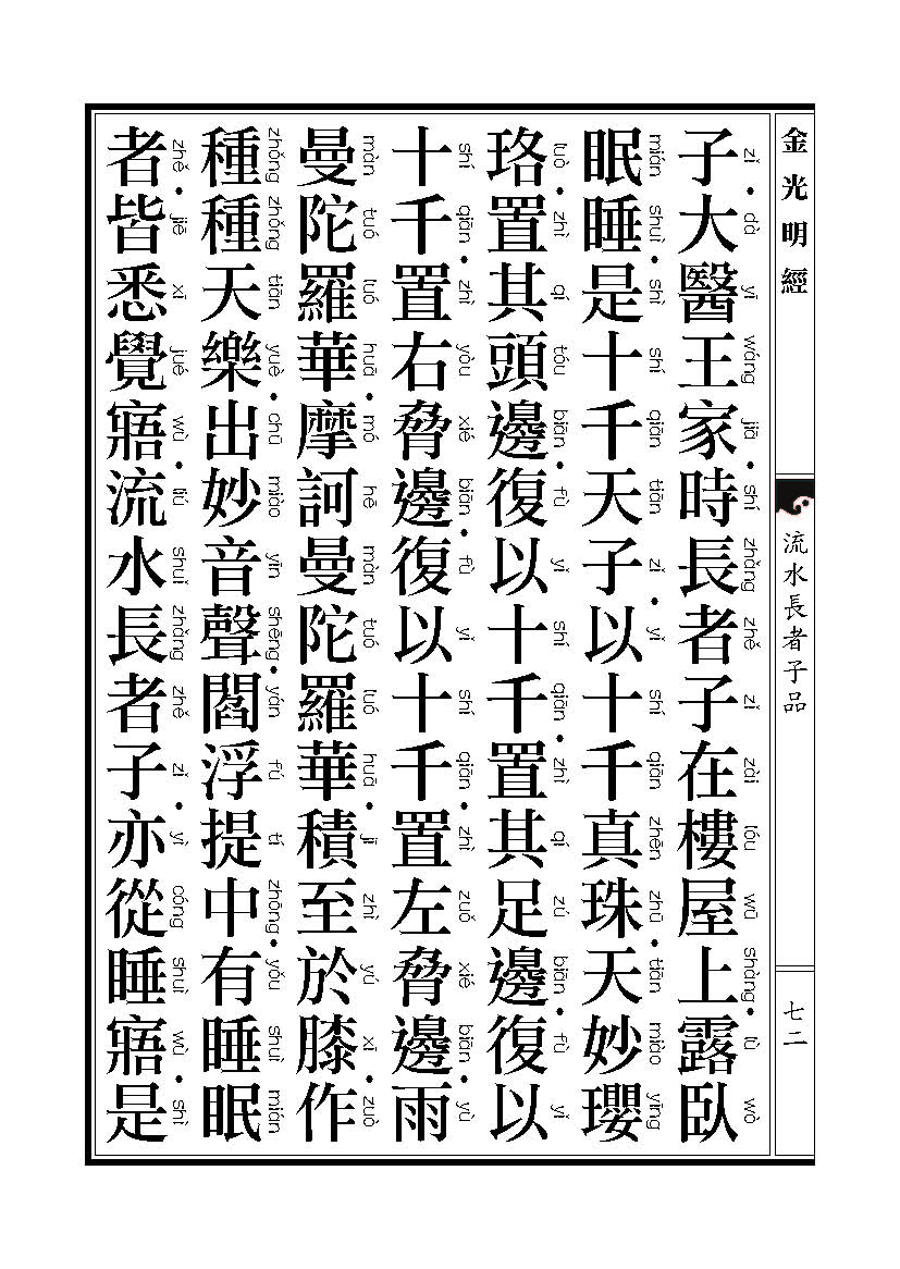 「金光明经」《金光明经》:流水长者子品 「金光明经」《金光明经》:流水长者子品