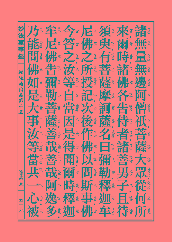 《妙法莲华经》:从地涌出品 《妙法莲华经》:从地涌出品