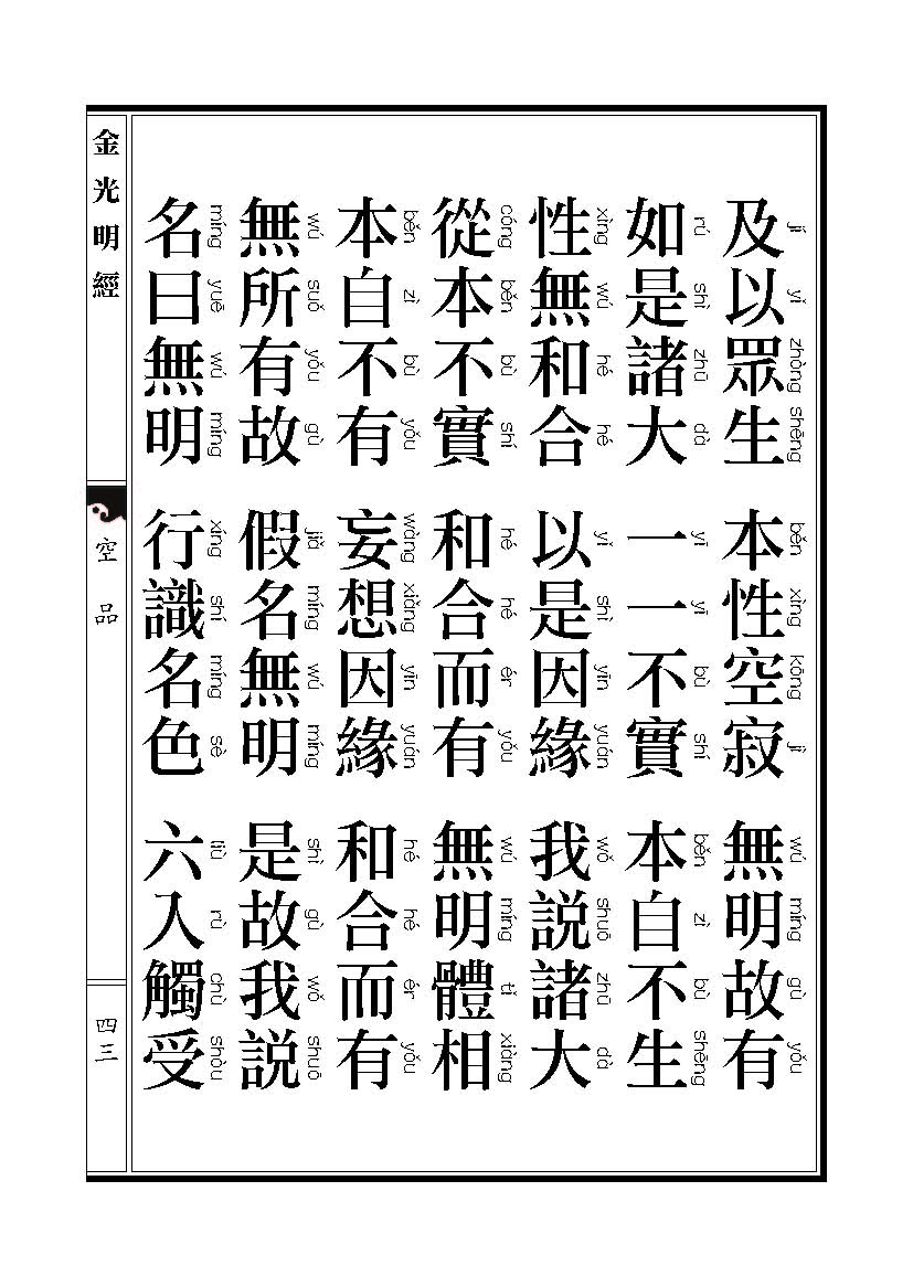「金光明经」《金光明经》:空品 「金光明经」《金光明经》:空品