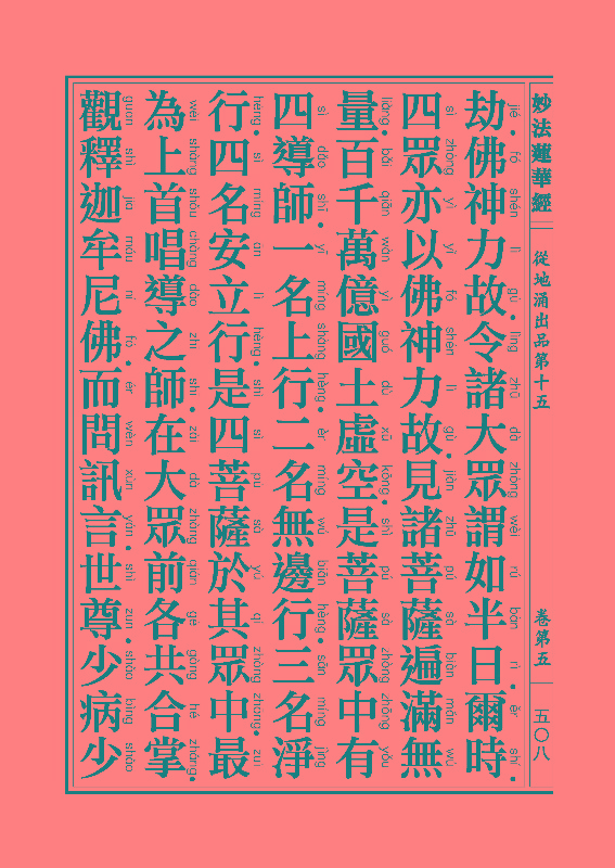 《妙法莲华经》:从地涌出品 《妙法莲华经》:从地涌出品