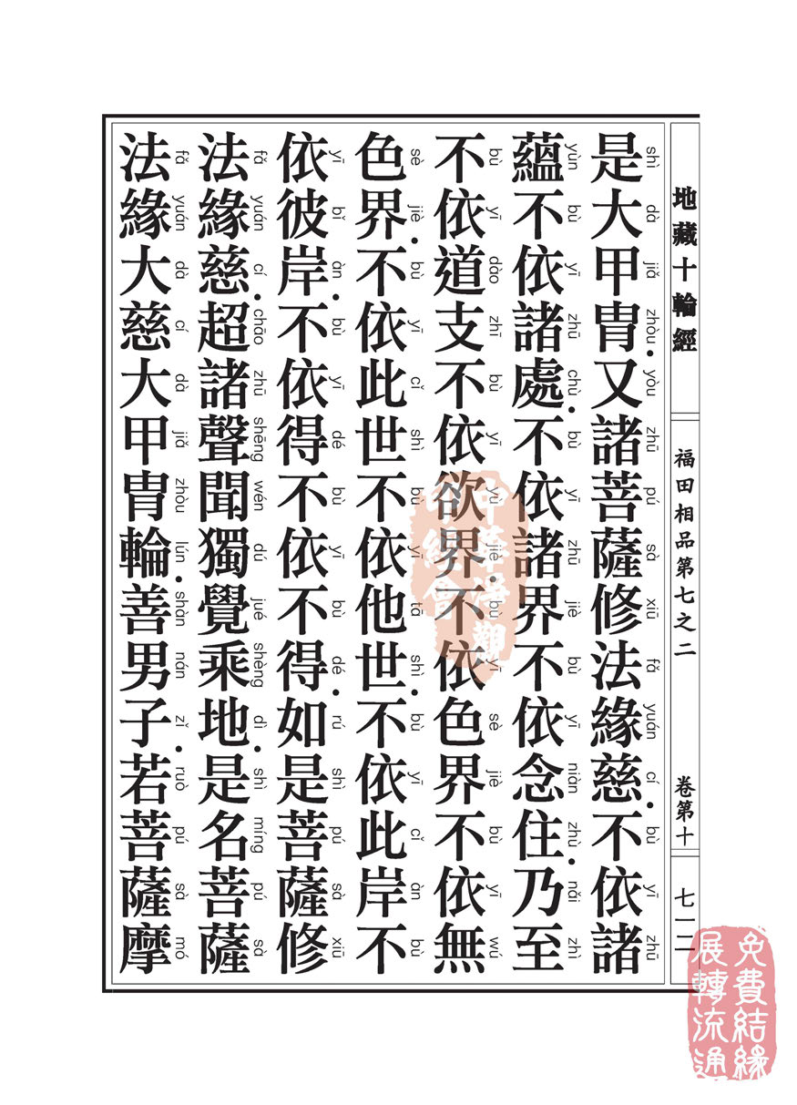 「佛学」地藏十轮经:福田相品第七之二 「佛学」地藏十轮经:福田相品第七之二
