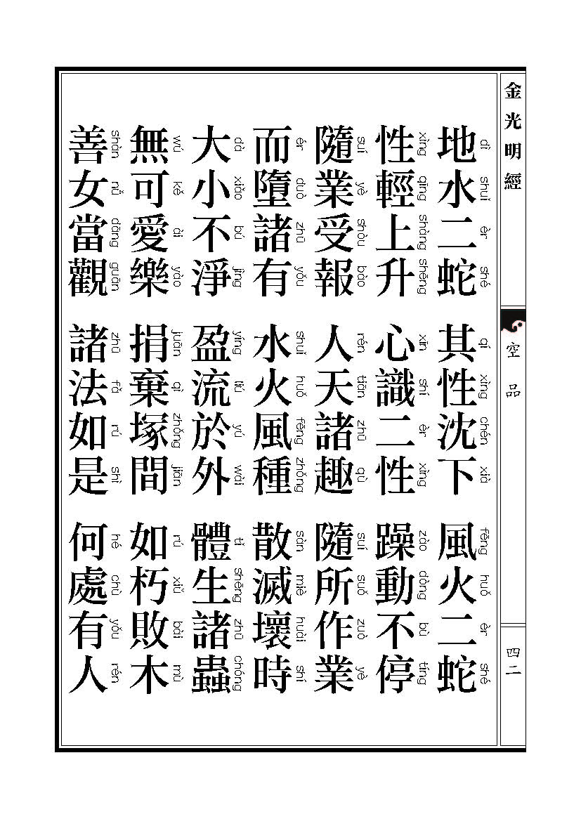 「金光明经」《金光明经》:空品 「金光明经」《金光明经》:空品