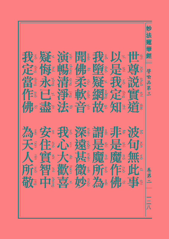 妙法莲华经譬喻品 妙法莲华经譬喻品