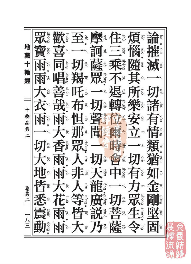 地藏十轮经:十轮品第二 地藏十轮经:十轮品第二