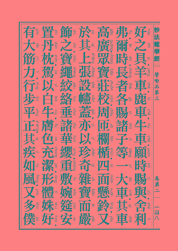 妙法莲华经譬喻品 妙法莲华经譬喻品