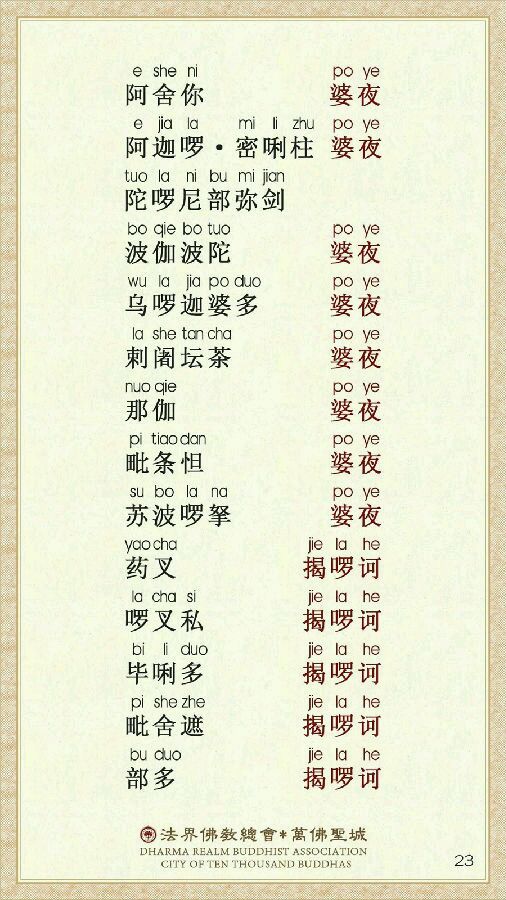 《楞严咒》宣化上人注音精美版