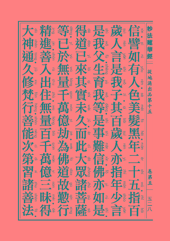《妙法莲华经》:从地涌出品 《妙法莲华经》:从地涌出品