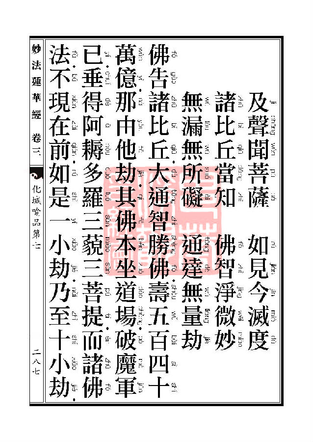 「妙法莲华经」妙法莲华经:授记品第六化城喻品第七 「妙法莲华经」妙法莲华经:授记品第六化城喻品第七